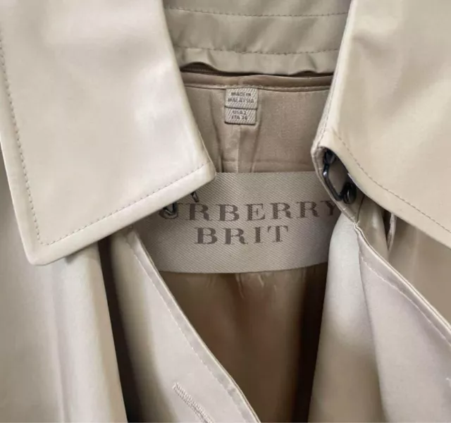 Woman's Burberry BRIT Trench coat Beige with Liner US 2. 2