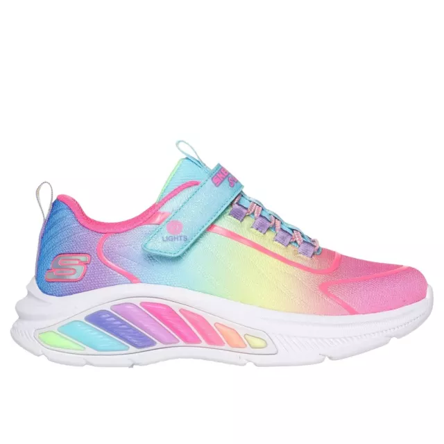 Skechers Niños Arco Iris Cruisers Corredores Zapatos para Correr Entrenadores Tenis Botón