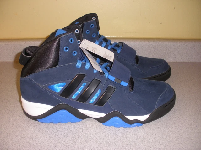 NWT MEN S ADIDAS Streetball 1.5 Originals Blue Black Suede High Top Shoes Us 16 89.99 PicClick
