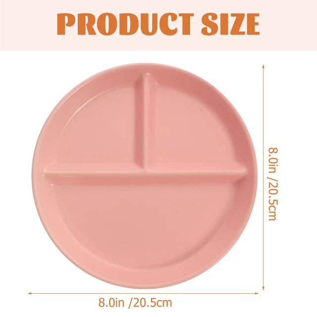 FOOD SERVING TRAY Portion Control Plates Grid Disc Snack Salad £27.55