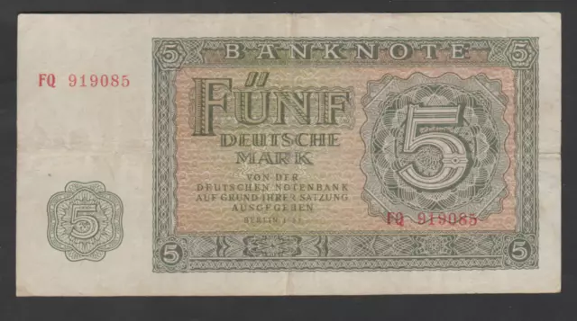 5 Mark der Deutschen Notenbank 1955