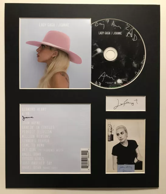 LADY GAGA - Signed Autographed - JOANNE - Album Display