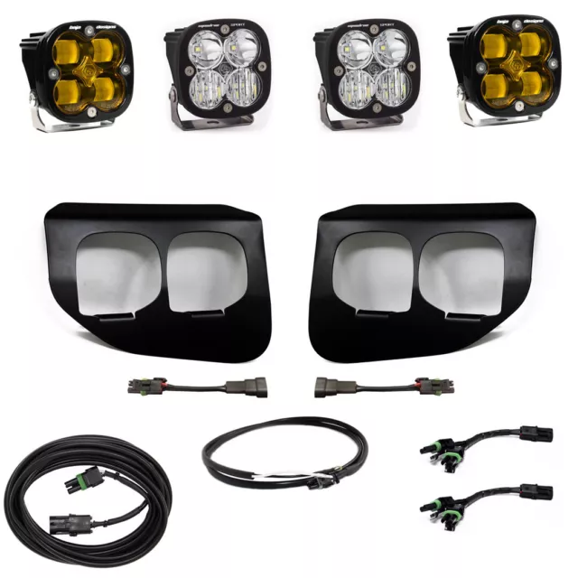 Baja Designs Squadron Sport Amber SAE Fog Light W/ Upfitter For 20-22 Ford F-250 Baja Designs Squadron Sport Amber SAE Fog Light W/ Upfitter For 20-22 Ford F-250