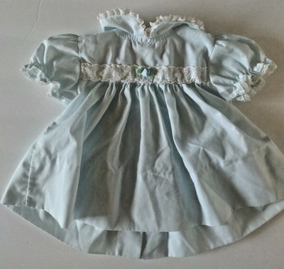 Vtg Alexis Baby Infant Girl 3 Months blue Dress 10 to 13lbs