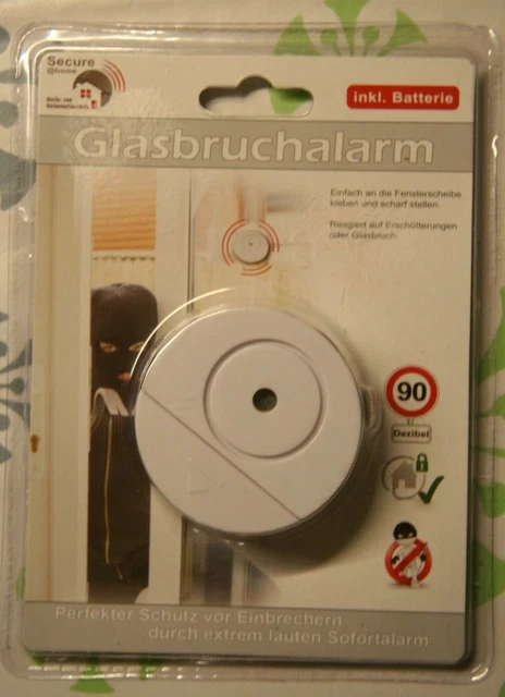 Alarma 90db detector de roturas de vidrio protección antirrobo ventana sistema de alarma M1