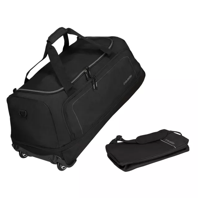 Travelite Basics faltbare Rollen Reisetasche Falttasche Duffel Trolley 1,7 kg