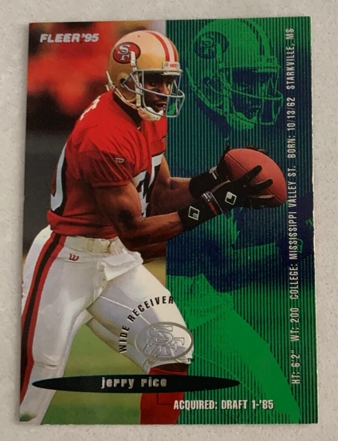 NFL JERRY RICE San Francisco 49ers 1995 Fleer Football Trading CARD #348