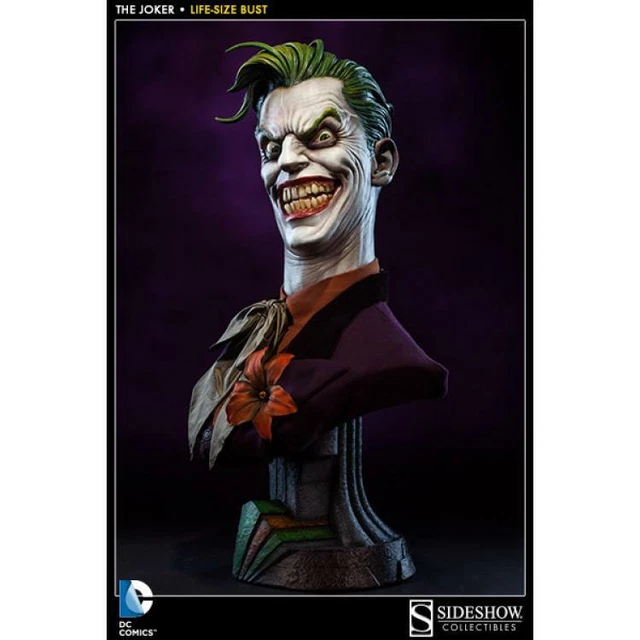 JOKER LIFE SIZE Bust Sideshow Collectibles Batman Dc Comics EUR 2.000,00 PicClick FR