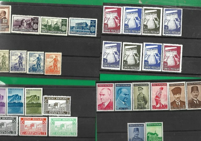 Turkey Stamps Collection *+** Used , 6 Sets