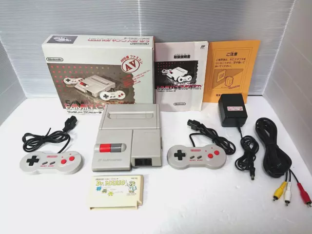 Neuf Famicom Console AV NES HVC-101 Dr. Mario Japon Boite Manuel