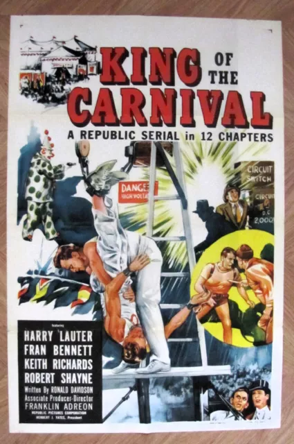 1-sheet, King of the Carnival (1955) Serial, Harry Lauter, Fran Bennett