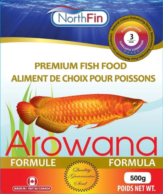 NORTHFIN AROWANA FORMULA FISH FOOD 500 GRAM BAG 3 mm STICKS