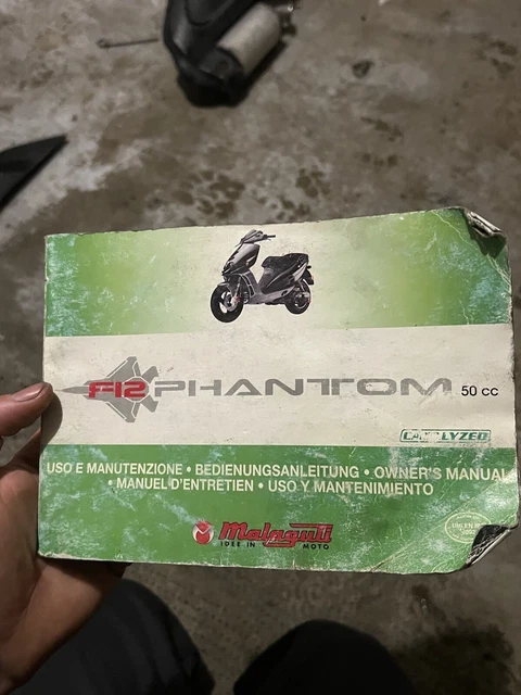 Libretto Uso E Manutenzione Malaguti Phantom F12
