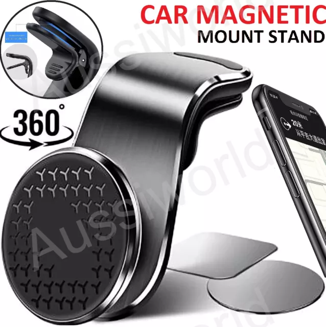 360° Rotating Phone Holder Car Magnetic Mount Stand Universal Clip Adjustable