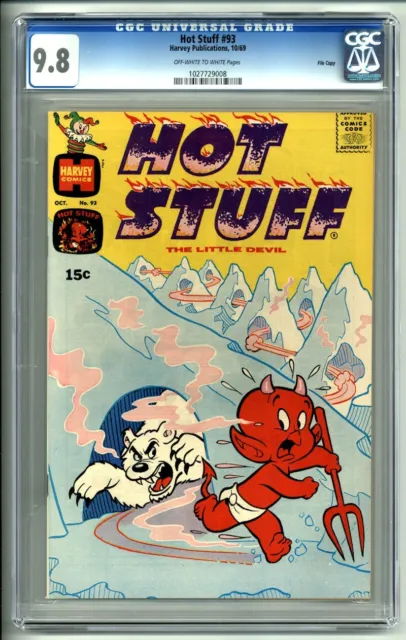 Hot Stuff The Little Devil #93 Cgc Nm/Mt 9.8 1969 Harvey Comics File Copy