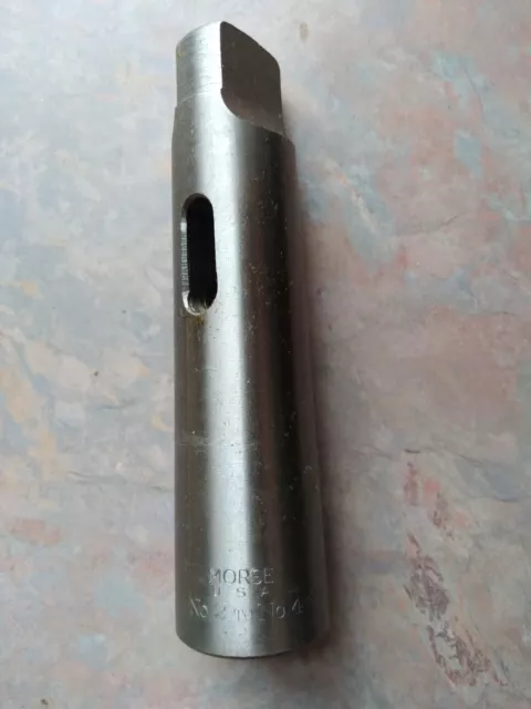 GW MORSE 202 Morse Taper Sleeve, #2 Inside x #4 Outside   New in Box