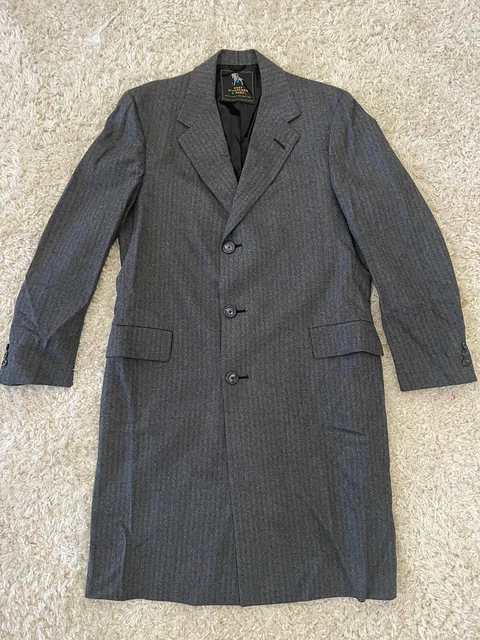 Hart Schaffner & Marx Pure Virgin Wool Herringbone Overcoat Jacket Coat