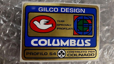 stickers adesivi per bici da corsa vintage columbus SL 3 pezzi rossi 