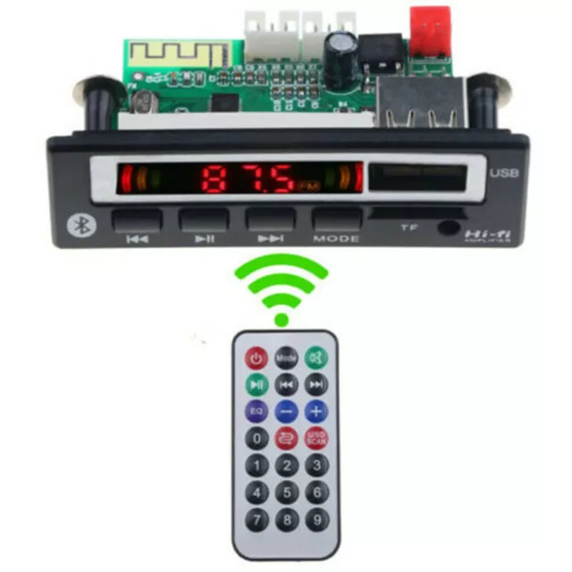 DC 12 V Auto Bluetooth MP3 WMA Decoder Board USB AUX FM Audio Radio Player Modul