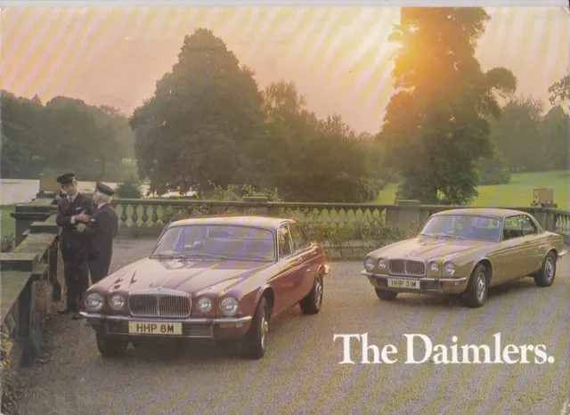 1974 DAIMLER DOUBLE SIX SOVEREIGN VANDEN PLAS SERIES II 6p Brochure 2 DOOR COUPE