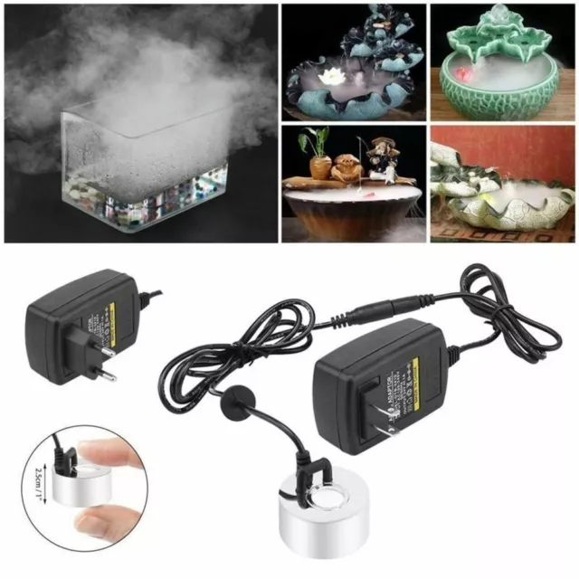 Ultrasonic Mist Maker Fogger Water Fountain Pond Atomizer Air Humidifier NO LED