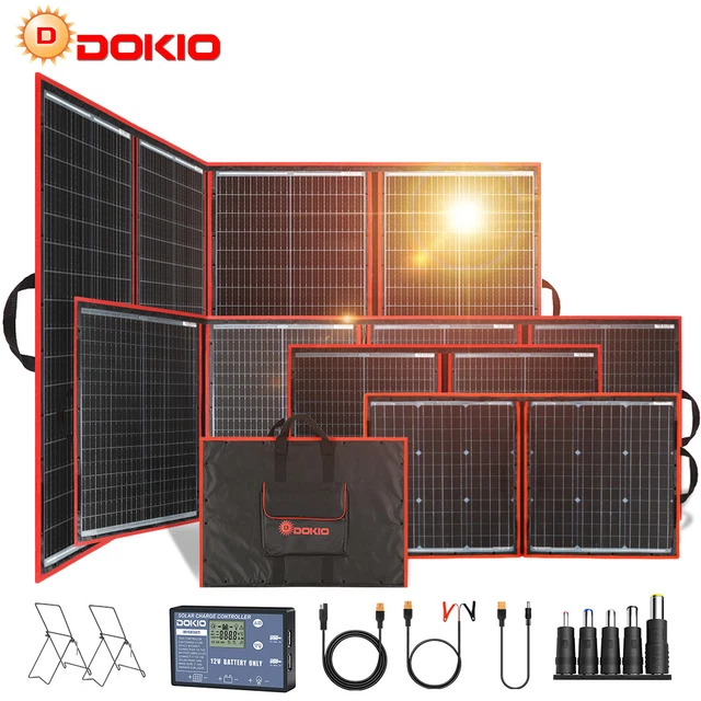 100W 200W 300W Portable Solar Panel Kit for Battery/Power station/RV