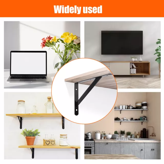 Floating Shelf Bracket Heavy Duty Easy Install With Screws Kitchen Fixed