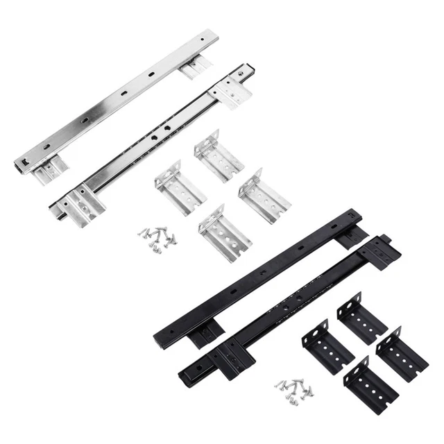 Juego de 2 Teclado Guía Para PC Rieles Cajón Mesa Pesada Computadora