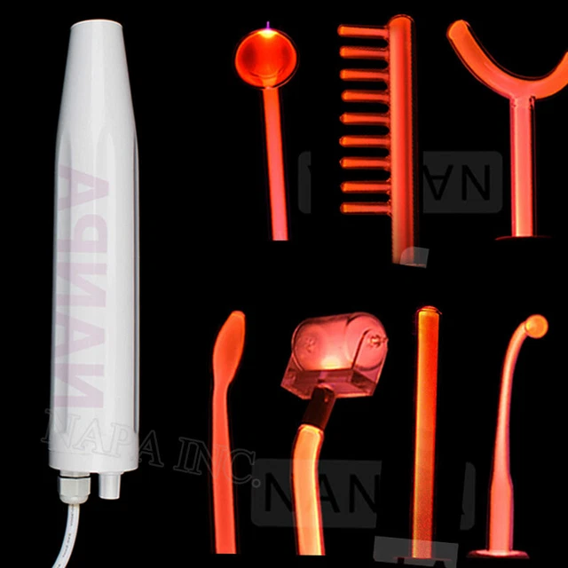 HIGH FREQUENCY MACHINE With 7 Wands Facial Orange Light Ray Anti Aging