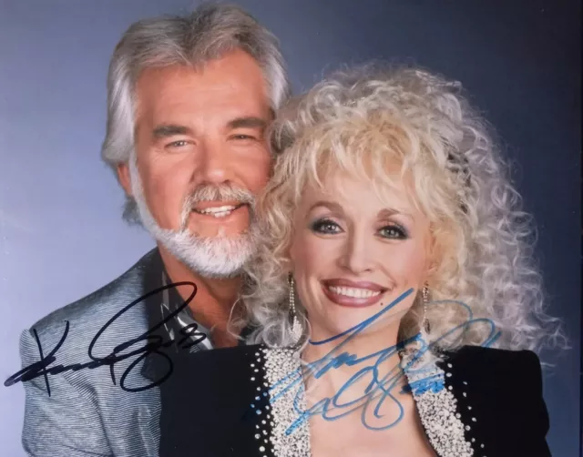 Dolly Parton 8.5X11 Autograph Signed Photo Kenny Rogers Signature Poster Reprint