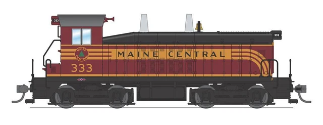 Broadway Limited 6749 HO Maine Central EMD SW7 Diesel Loco w/ Paragon4 #333