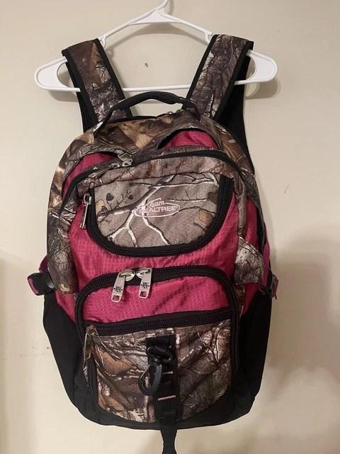 Team Realtree 3 Section Laptop Backpack Xtra Raspberry Camo Pink Backpack