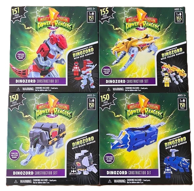 MIGHTY MORPHIN POWER Rangers Dinozord Megazord Construction Complete ...