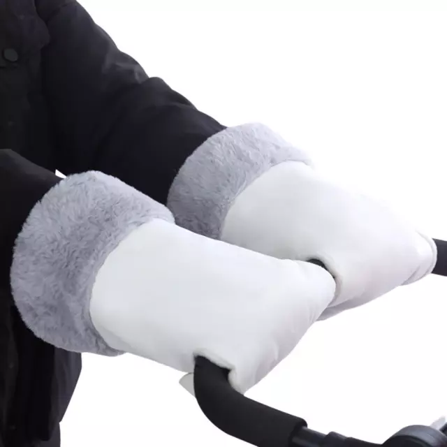 Protège-mains en polaire pour poussette, Gants de poussette imperméables,  antigel