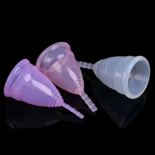 Reusable Ladies Silicone Menstrual Cup Period Soft MedicalM_aa