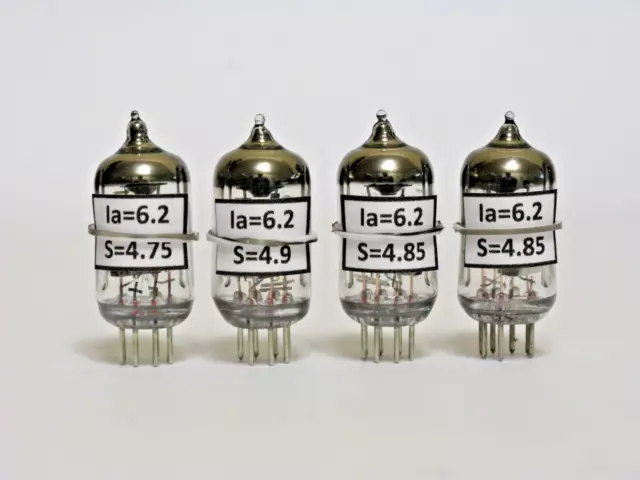 US Stock! 6J1P-EV / 6J1 / EF95 MATCHED QUAD (4pcs) Voskhod TUBES /VALVES NEW NOS