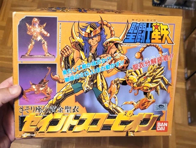 Saint Seiya - Scorpion Milo Or - Figurine Plastique Vintage Bandai Japon 1987 NEUF