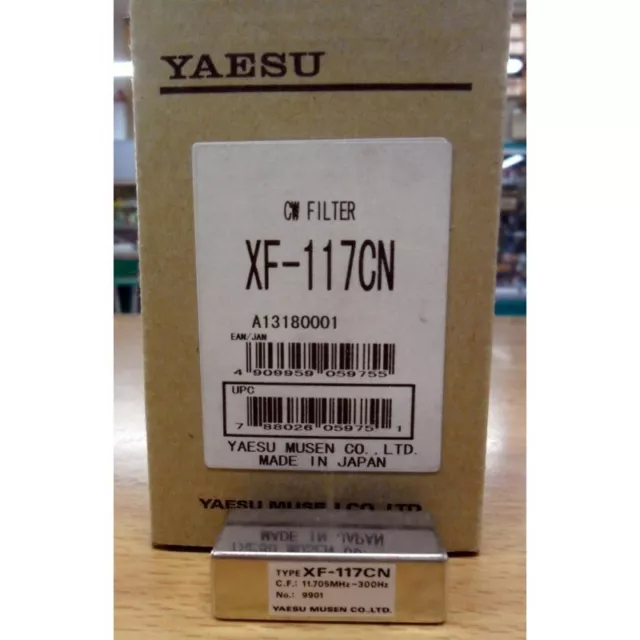 YAESU MUSEN XF-117CN Filtro 300 Hz CW (11,705 MHz IF) per  FT-100 / 100D