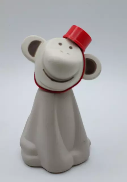 Vintage ~ Cute! Avon Monkey Shines Red Fez Bottle Moonwind Cologne Perfume Empty