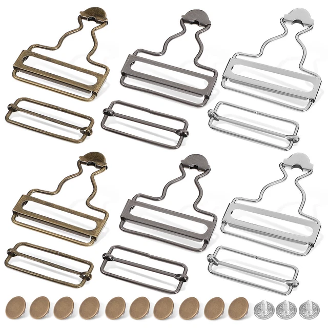 6 boucles globales set Globles Dungaree Buckles Gourd réglables Boucles avec