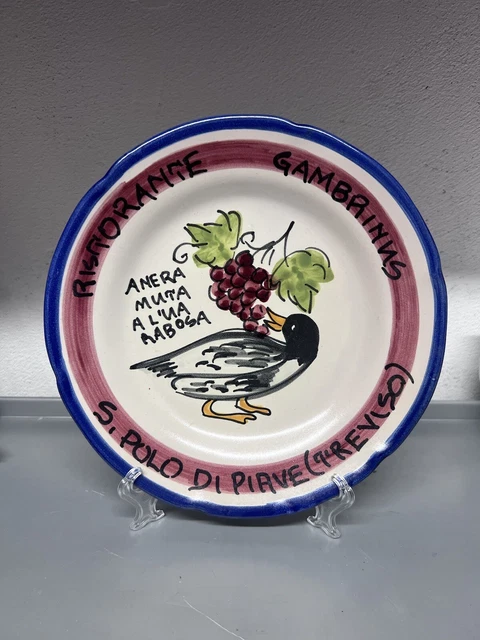 piatto del buon ricordo Gambrinus - Anera muta - San Polo  - Presentazione