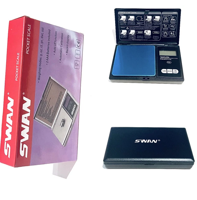 Digitale Goldwaage Briefwaage Taschenwaage 0,1 - 200g Feinwaage Waage oz, Ct, gn