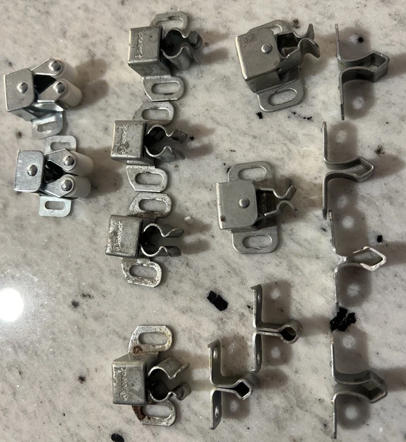 14 Random Vintage Cabinet Door Hardware 4 Amerock Unbranded Catch And Latch Prop