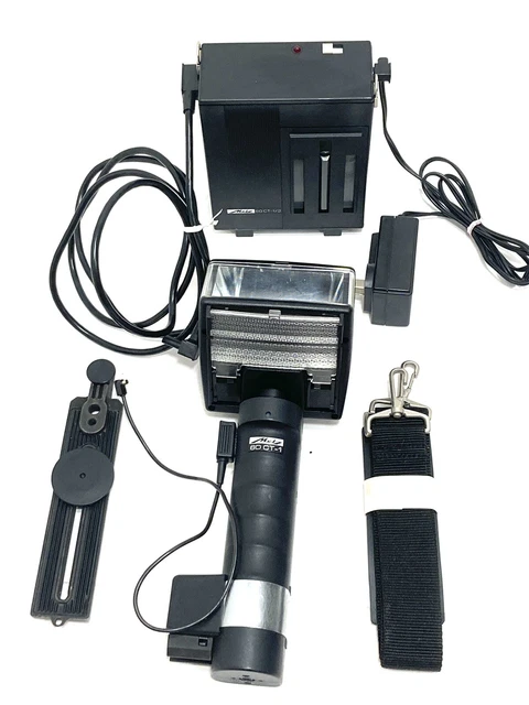 Metz 60CT-1 Flash Head w/Mecablitz 60 CT 1/2 PowerPack Not Tested As Is
