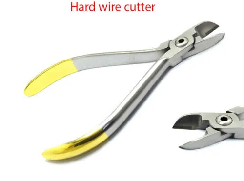 T/C German Hard Wire Cutter Pliers Dental Orthodontic Instruments 15 Degree CE