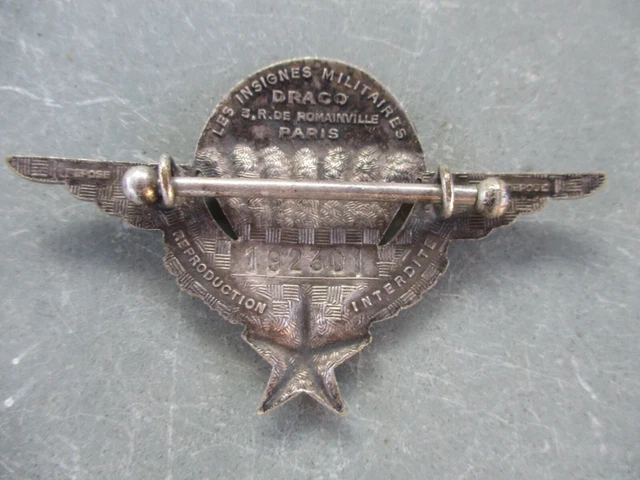 48) RARE INSIGNE militaire brevet de parachutiste numéroté 190*** Guerre Armée EUR 40,00