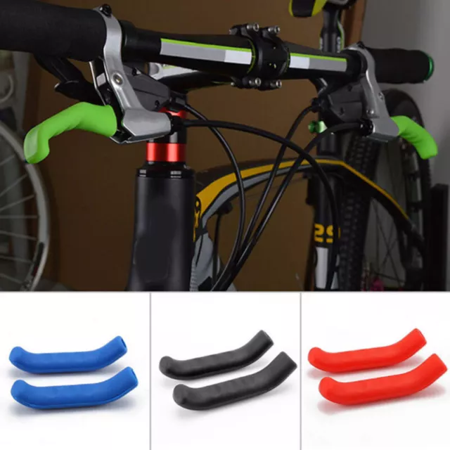 2x Bicycle Brake Lever Cover Bike Silicone Handle Sleeve Brake Grips Protector