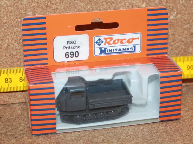 Roco mini serbatoi 690 trattore cingolato est RSO pianale H0 1:87 nuovo in IMBALLO ORIGINALE!!!