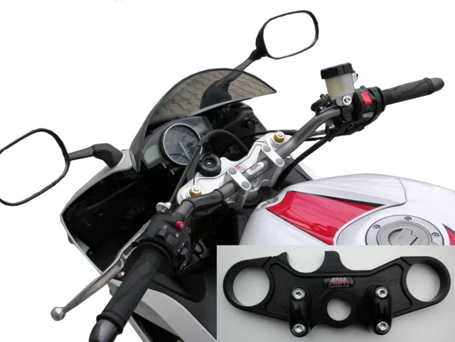 Superbike Lenker Umbau-Kit KOMPLETT Yamaha YZF-R6  RJ11 Baujahr: 2006-2007 YZFR6