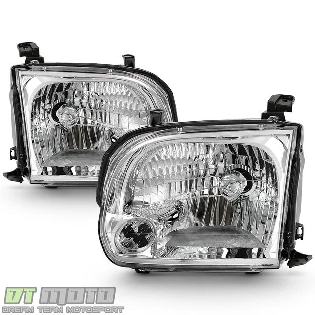 For 2005-2006 Toyota Tundra Double Cab 05 06 07 Sequoia Headlights Headlamps Set